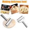 Pack of 2 Rolling Pin, Small Stainless Steel, Small and