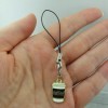 Pemby Studio COFFEE Cup Cell Phone Charm Strap Lariat Bean