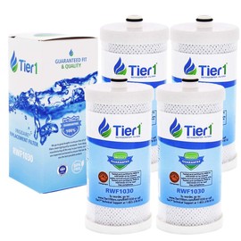 Tier1 WF1CB Refrigerator Water Filter 4-pk | Replacement for Frigidaire PureSource WFCB, RG100, WF284, NGRG-2000, Kenmore 469906, 469910, 9910, Fridge Filter