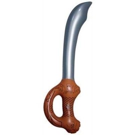 Henbrandt 4 x Inflatable 60cm Pirate Sword Cutlass Fancy Dress Party Prop Accessory
