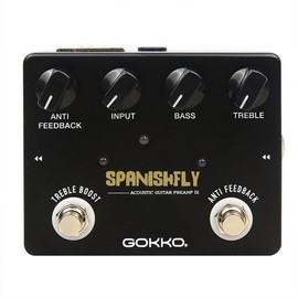 GOKKO Guitar Pedal Collection - Angels Chorus Mini Wah Portable Bluetooth Amp Fuzz Overdrive Distortion Delay Reverb Looper SonicFuel SonicBone Dripping Creepy Repeater Full Effects Adjustable Rate Depth Controls 9V DC Power LED Indicators:_SPANISHFLY
