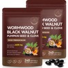 2 PCS Wormwood Black Walnut Clove Cleanse for Humans, 240