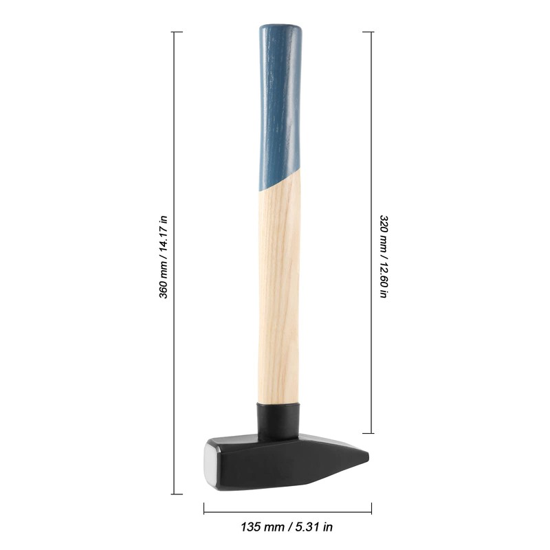 2 PCS 2 Lbs Blacksmith Hammer, 2 Pound Carbon Steel