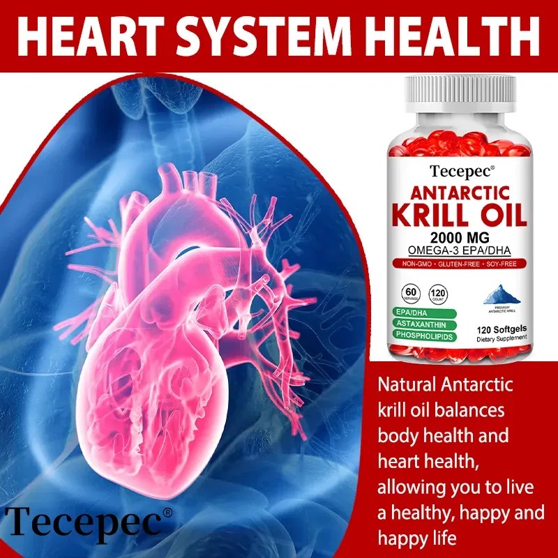 Suplemento Aceite Krill Antártico Tecepec 120 Cápsulas