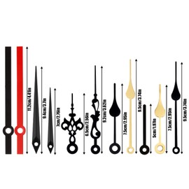 AUXSOUL 32pcs Clock Mechanism Kit Clock Movement Parts Replacement Repair Tools Silent Sweep Custom Clock Quartz Wall Clocks Motor Mechanisms Long Shaft Complete Kit