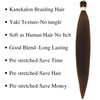 Gozill Brown Braiding Hair Pre stretched Boho Braids Kanekalon Prestretched