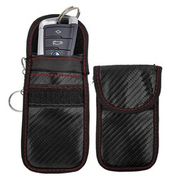 ZYBUX - 2 x Faraday Pouch for car Keys, Car Key Signal Blocking Pouch, Keyless Entry Car Keys Case, RFID Blocker Bag for Car Security, Anti-Theft Remote Entry Keyless Protect