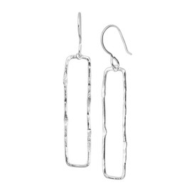 Silpada 'Balancing Act' Drop Earrings in Hammered Sterling Silver
