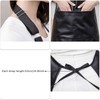 eywlwaar PU Waterproof Apron with One Big Pocket Adjustable Oil