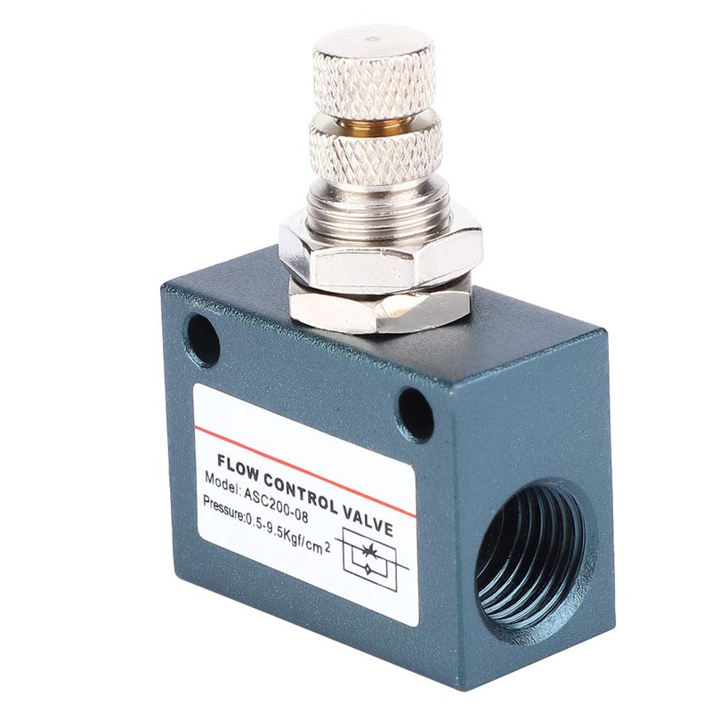G1/4 Air Flow Control Valve, ASC200 08 Aluminium Alloy Throttle