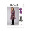 McCall's Easy Girls' Knit Dresses Sewing Pattern Kit, Design Code