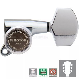 Gotoh NEW Gotoh SG381-01 MGT MAGNUM LOCKING TRAD Set Tuners Keys Set 3x3 - CHROME