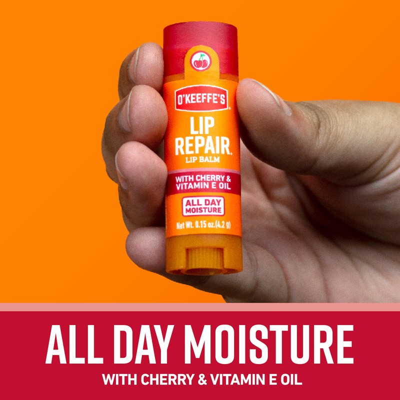 O'Keeffe's Lip Repair Lip Balm with Cherry & Vitamin E