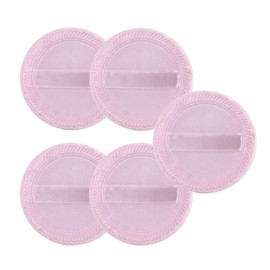 FARBEIR 5 Pcs Makeup Powder Puff Washable Cotton Powder Puff Round Powder Puff for Loose Powder Mineral Powder Body Powder Powder Foundation