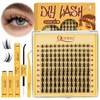 QUEWEL Manga Lashes Mix 10-18 mm Cluster Lashes Set, 120