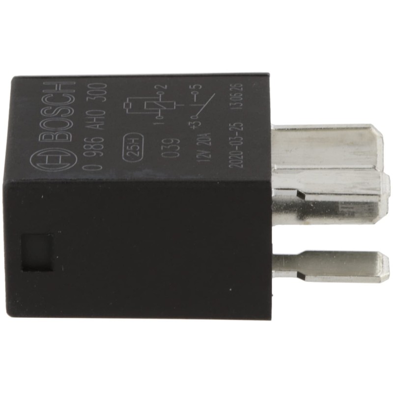 Bosch 0986AH0300 Mini Relay 12V 20A, IP5K4, Operating Temperature from