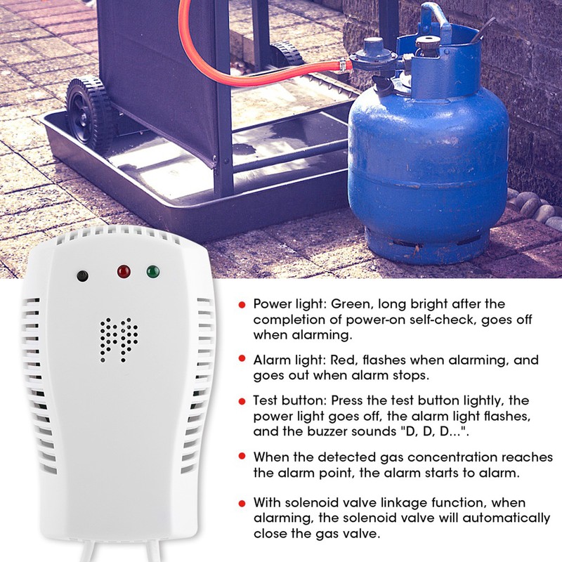 Combustion Gas Natural Gas Detector Home Gas Alarm Leakage Sensor