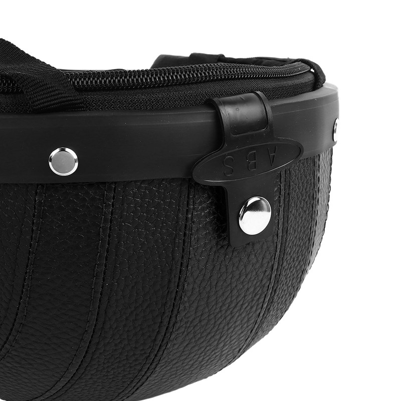 Half Helmet Breathable Sun Blocking Retro Safe PU Leather Motorcycle