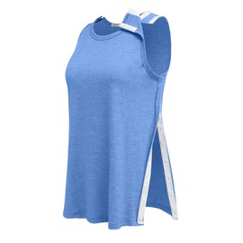 Deyeek Post Shoulder Surgery Shirts for Women Tear Away Snap Button Rotator Cuff Shirt Mastectomy Chemo Port Access Tank Tops