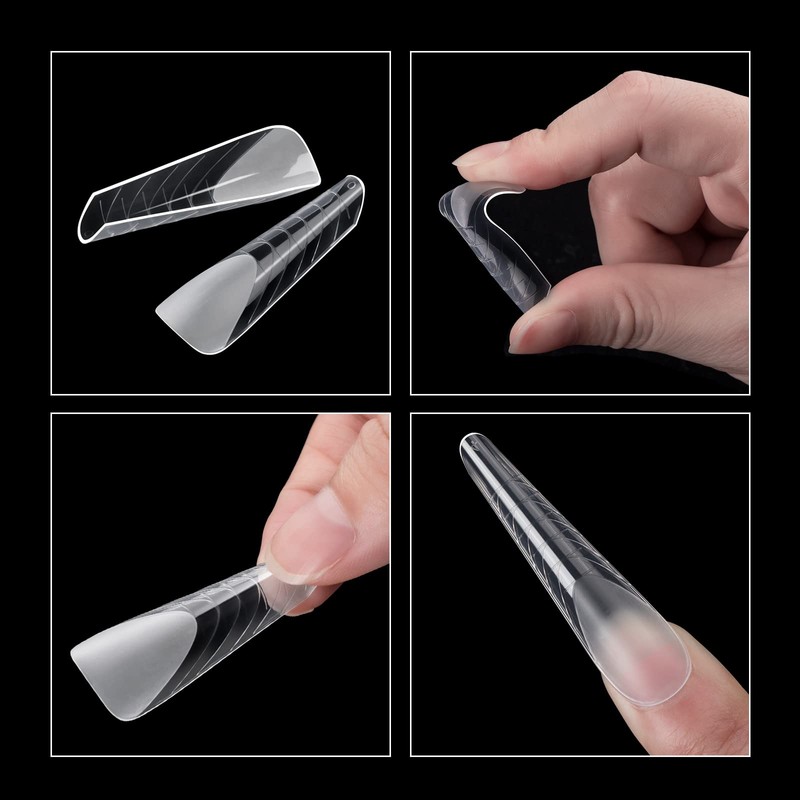 BNG Pack of 120 Matte Dual Nail Forms for Gel