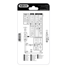 Hozelock EASY DRIP Pressure Regulator Set 5/32'' (4mm) & 1/2'' (12.5mm), Black