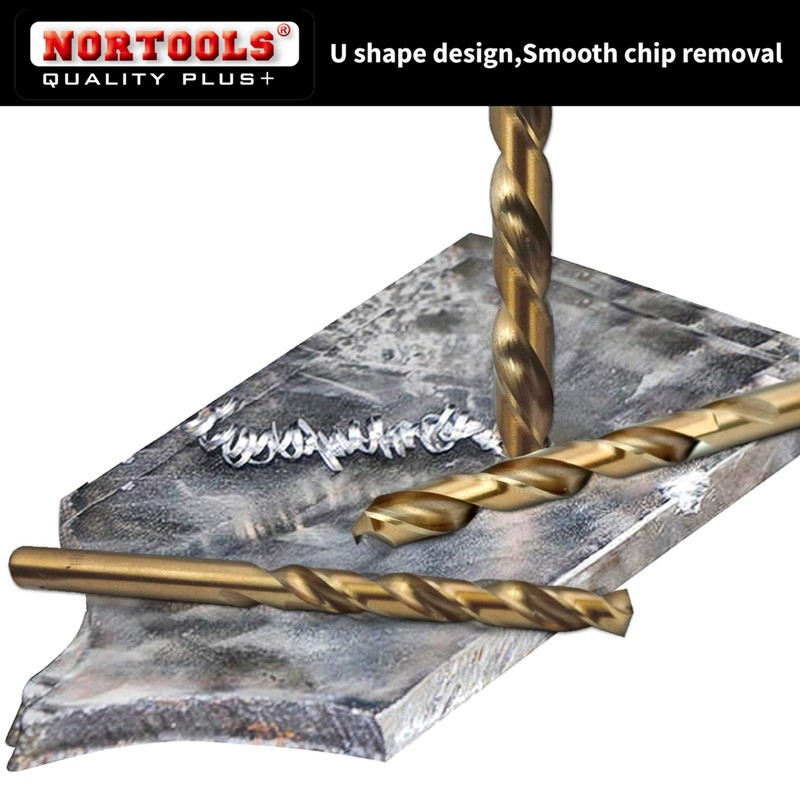 NORTOOLS Drill Bit Set 19 PCS M35 5% Cobalt Drill