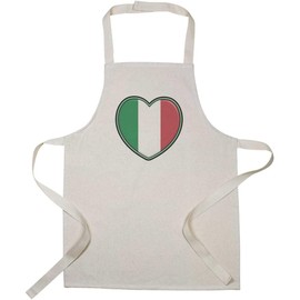 Azeeda 'Italy Flag Heart' Kid’s Cooking Apron (AP00054742)