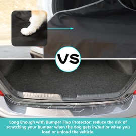 Llamas SUV Cargo Liner for Dogs with Storage Bags Waterproof Anti-Slip Prevent Scratch Dog Seat Cover Mat Against Dirt & Fur Universal Fit (Black)
