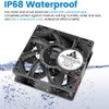 GDSTIME 120mm x 38mm 12V DC IP68 Waterproof Fan, High