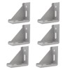 6 x Angle Mounting Corner Brackets, 40 x 80 Aluminium
