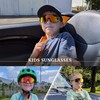 KAPVOE Kids Polarised Sunglasses Teenagers Riding Glasses Softball Baseball Tennis