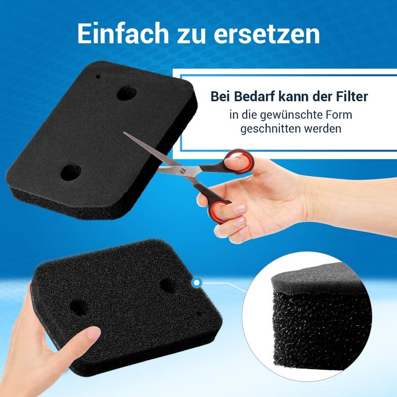 VIOKS Set of 2 Filter Sponge Replacement for Мiele 9164761