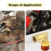 ZYINING 2PCS Brass Air Fittings Elbow, 1/4" Tube OD x