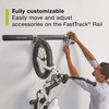 Rubbermaid Garage FastTrack 8-Piece Small Kit Black/Grey All-in-One Rail &