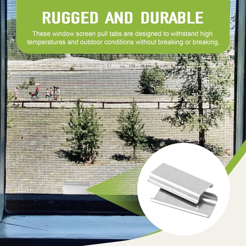 30 PCS Window Screen Pull Tabs Replacement, Durable Window Screen