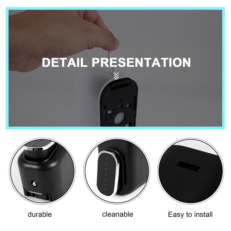 Pvczool Soap Dispenser Wall Mount, 350Ml Hand Liquid Shampoo Shower