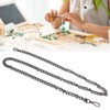 8pcs Curb Chain 8 Side Milled Straight Buckle 1.2meter DIY