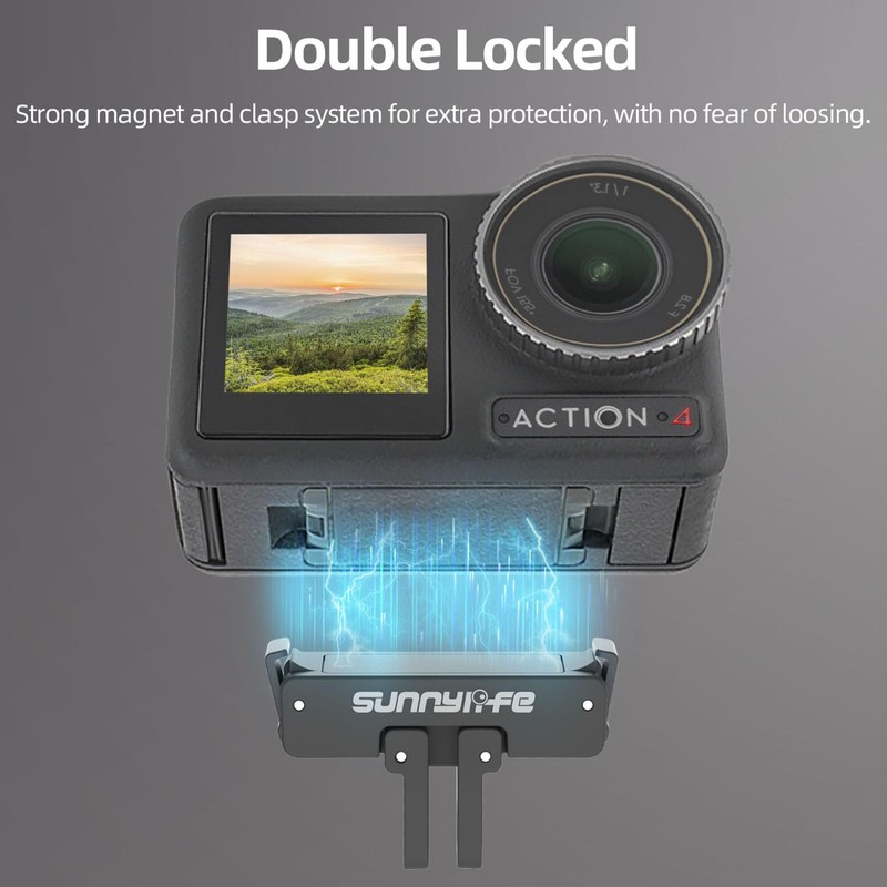 Magnetic Quick Release Adapter Mount Compatible with DJI Action 4/3/2,