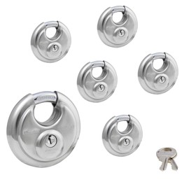 Master Lock - (6 Keyed Alike Stainless Steel Trailer and Multi Purpose Padlocks 40KA-6