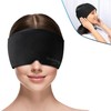 Restology Labs Adjustable Compression Migraine Mask and Cold/Hot Gel-Temp –