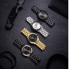 BUREI Men's Quartz Waterproof Analog Wrist Watch Men Watch, Black,