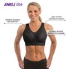 ENELL Women's Lite Full Coverage Sports Bra (101),8,Black