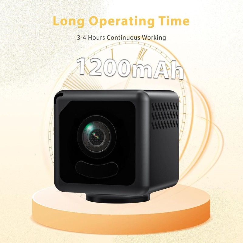 EKJANEPE Mini Camera, Mini Home Security Camera, 4K Wireless WiFi