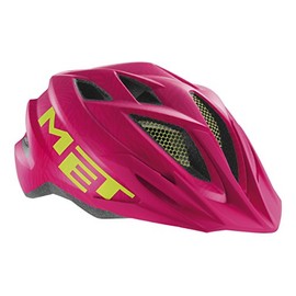 MET Fahrradhelm Crackerjack, Pink/Green, 52-57 cm