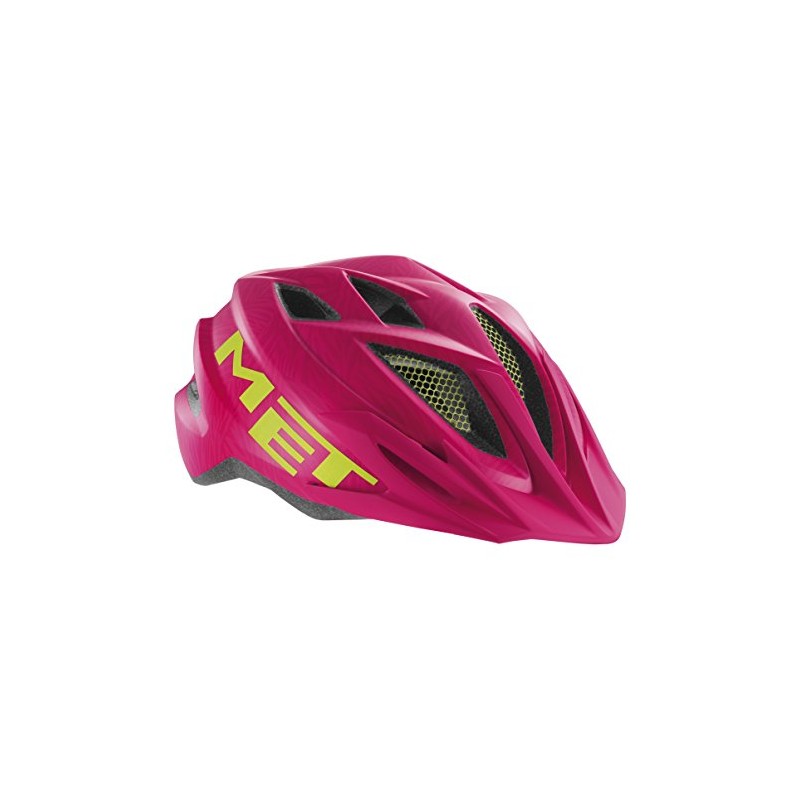 MET Fahrradhelm Crackerjack, Pink/Green, 52-57 cm