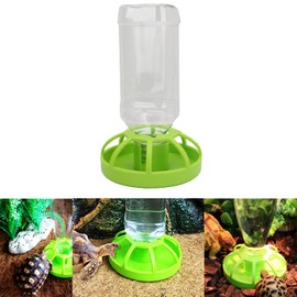 Bilindasly Reptile Feeder, ABS Plastic, Tortoise, Lizard, Turtle, Food and Water Dispenser, Removable Top for Easy Refilling and Cleaning