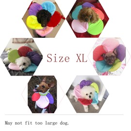 DELIFUR Dog Cone Collar Pet E-Collar Elizabethan Collars Recovery Pet Cone for Cats and Small Dogs Breathable Soft Edge and Easy to Clean(XL)