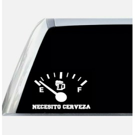 Unbranded Calcomanias De Vinilo Para Autos Carros Vinilos Coches Necesito Cerveza