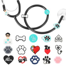 Cute Cat Dog Paws Stethoscope Charms for Nurses Veterinary