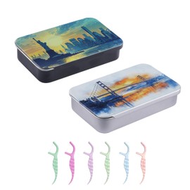 KCKHFA Dental Floss Pick Holder, Portable Dental Floss Dispenser Perfect for Travelling, Hotels, Dinners